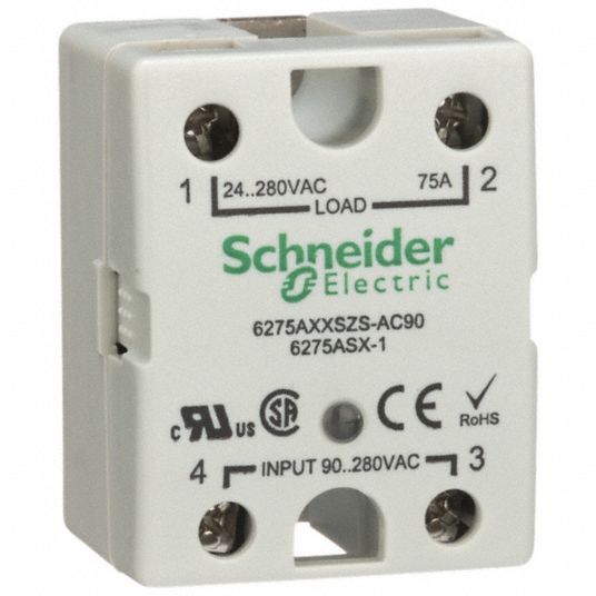 SCHNEIDER, Surface Mounted, 75 A Max Output Current, Solid State Relay