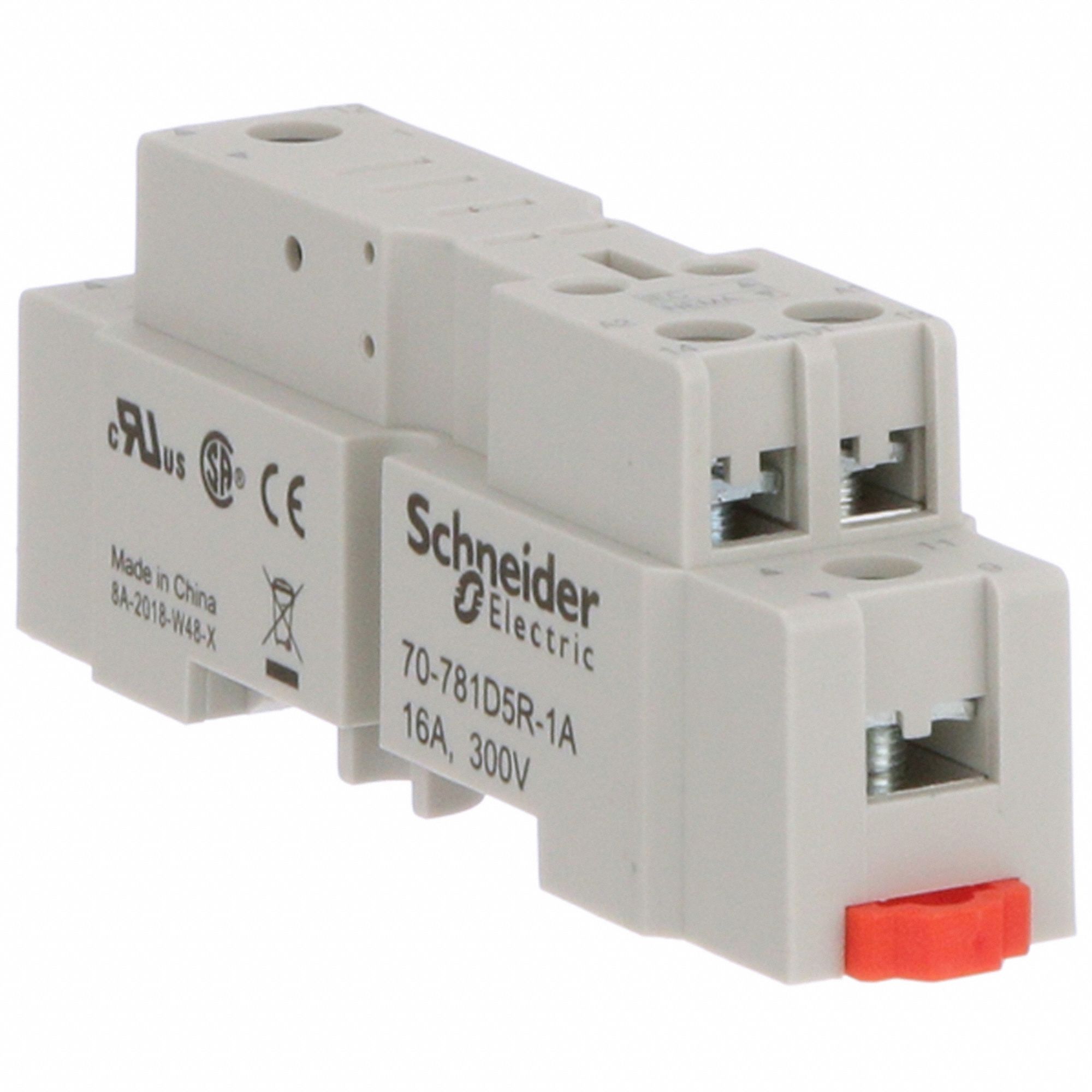 RELAY SOCKET,SQUARE STYLE,SPDT,16 A