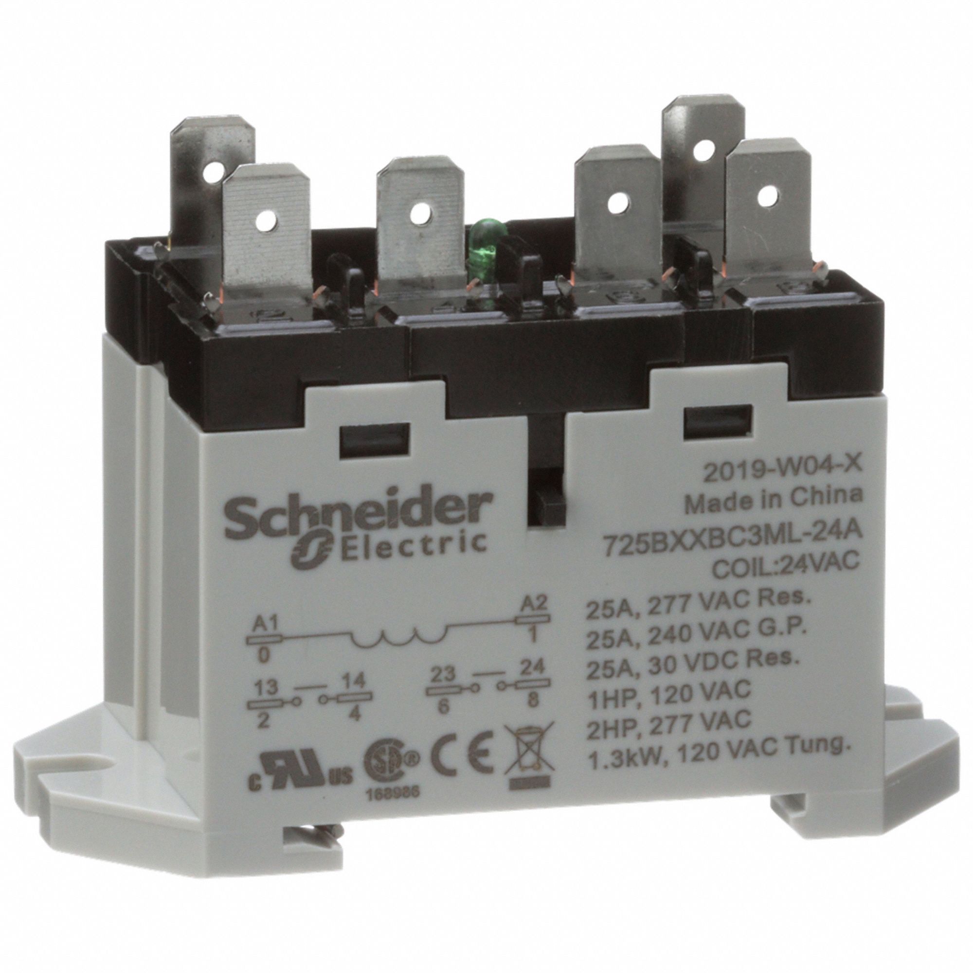 SCHNEIDER, DINRail & Surface Mounted, 25 A Current Rating, Enclosed