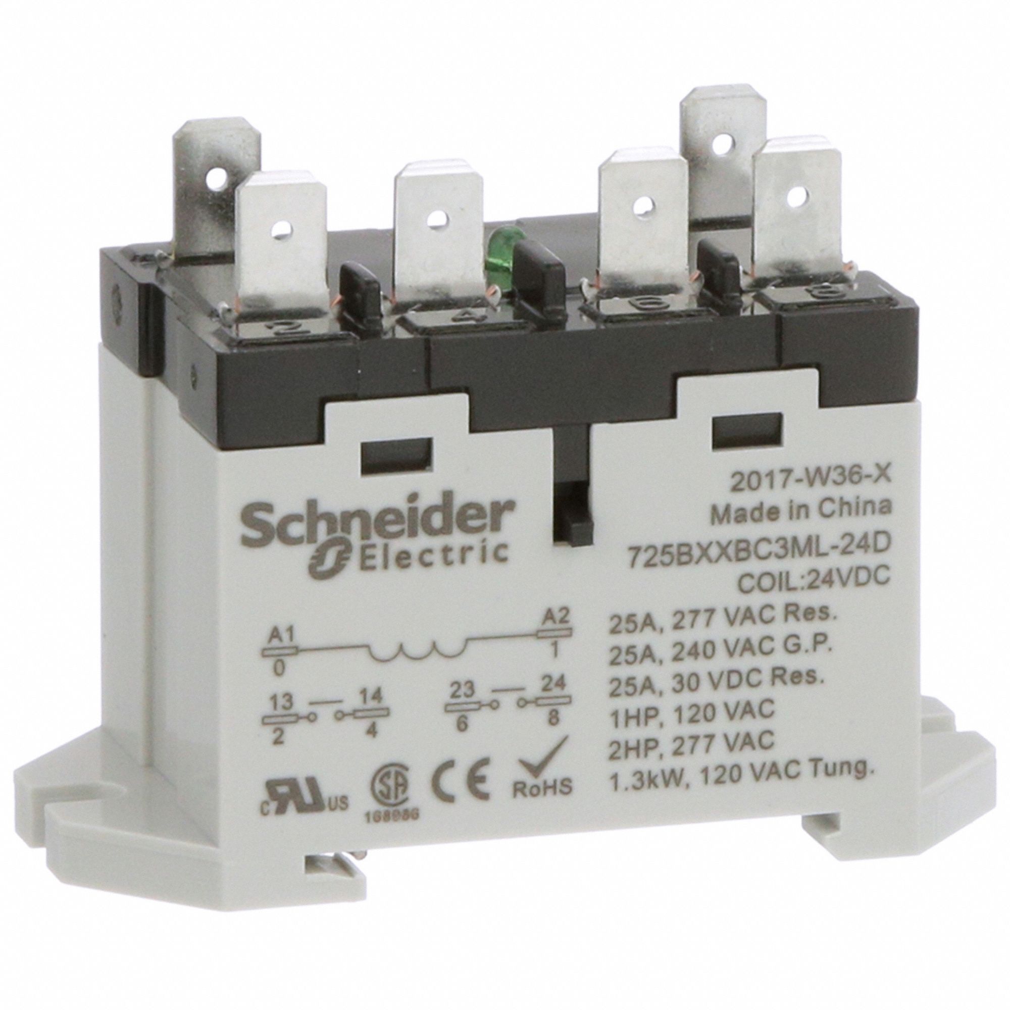 POWER RELAY,2 NO,25 A