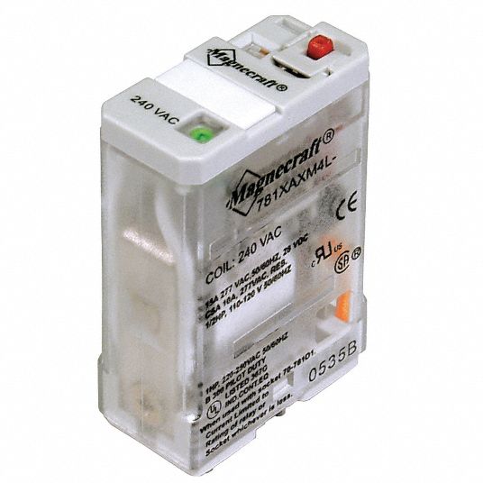 SCHNEIDER ELECTRIC 24V DC Coil Volts, 20A 277V AC Contact Rating Relay, 20A 28V DC Contact