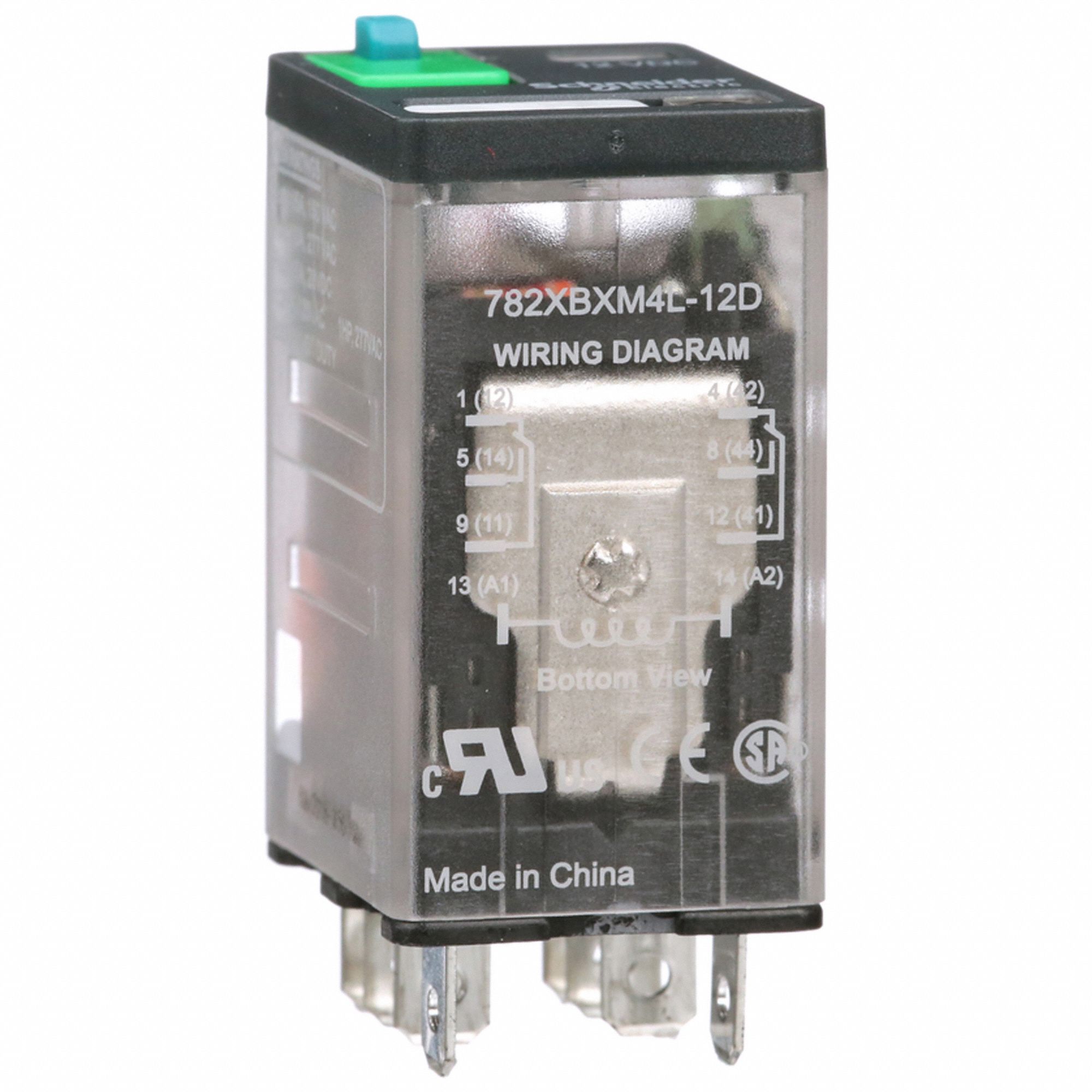 GEN PURPOSE RELAY,8 PIN,SQUARE,12VDC