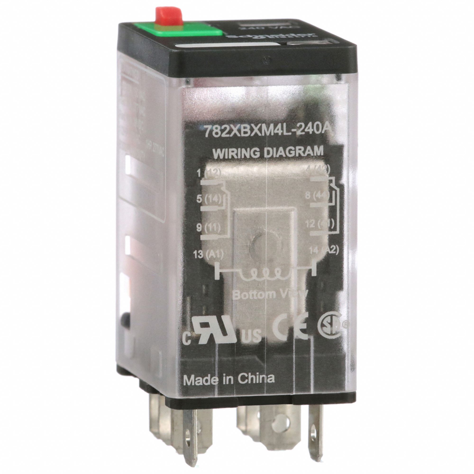 GEN PURPOSE RELAY,8 PIN,SQUARE,240VAC