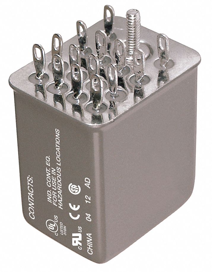 SEALED RELAY,14 PIN,SQUARE,120VAC
