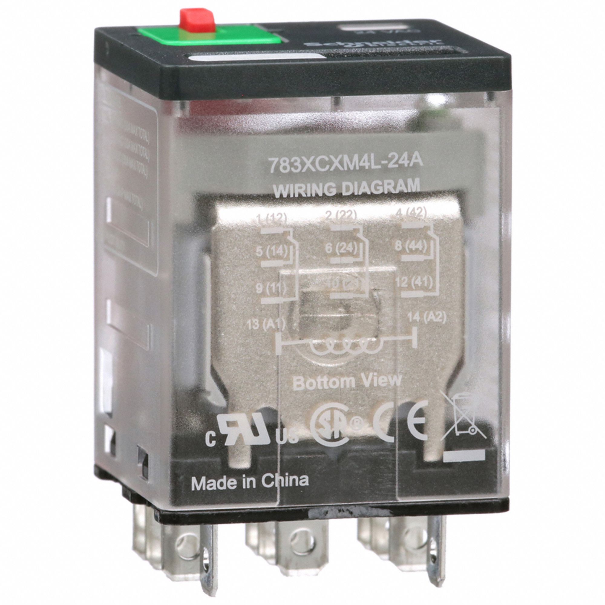 GEN PURPOSE RELAY,11 PIN,SQUARE,24VAC