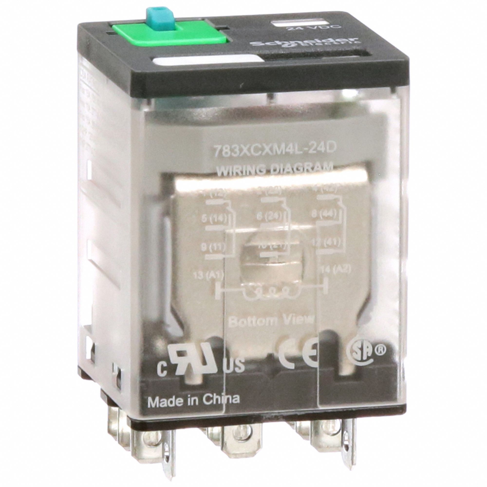 GEN PURPOSE RELAY,11 PIN,SQUARE,24VDC