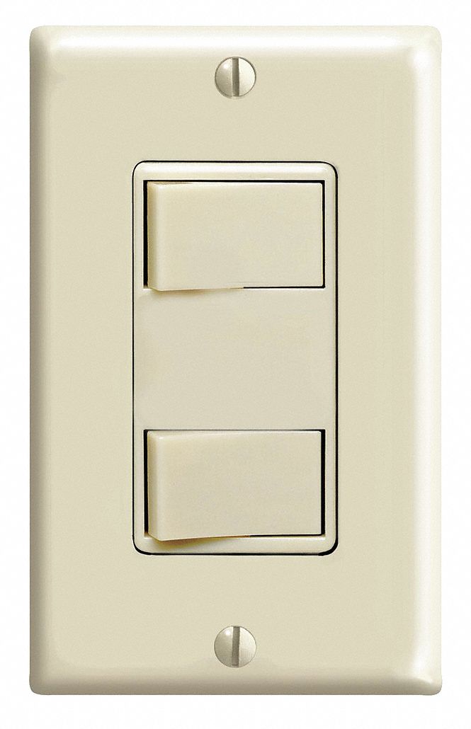 LEVITON Interruptor de Pared , Amperes CA 15 , Tipo de Interruptor: 1 Vía ,  Estilo: Decora - Interruptores de Pared - 6CWM2