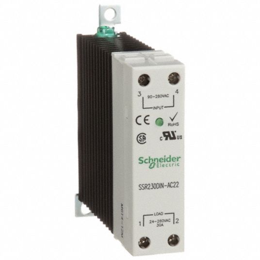 SCHNEIDER, DINRail & Surface Mounted, 30 A Max Output Current, Solid
