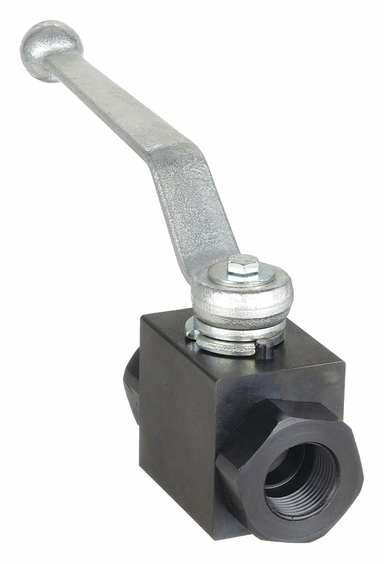 MANUAL TWO-WAY BALL VALVE: ¾ IN, CARBON STEEL, STRAIGHT, FNPT X FNPT, LEVER