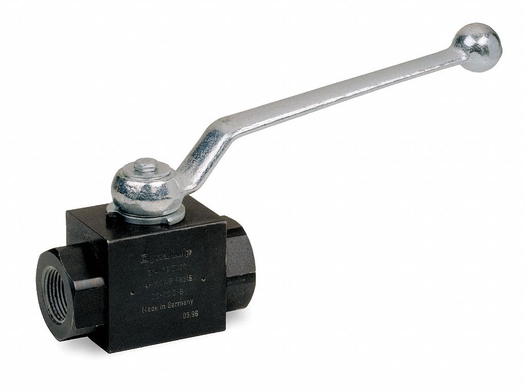 MANUAL TWO-WAY BALL VALVE: 1 IN, CARBON STEEL, STRAIGHT, FNPT X FNPT, THREE-PIECE