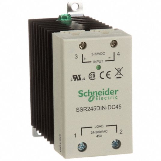 SCHNEIDER, DINRail & Surface Mounted, 45 A Max Output Current, Solid
