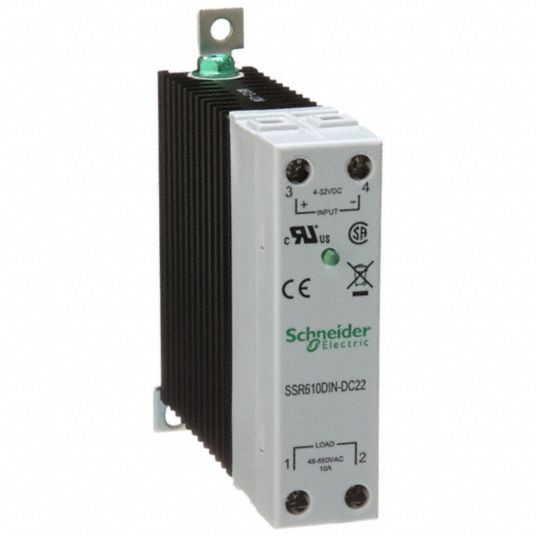 Schneider Din Rail And Surface Mounted 10 A Max Output Current Solid State Relay 6cxa3 