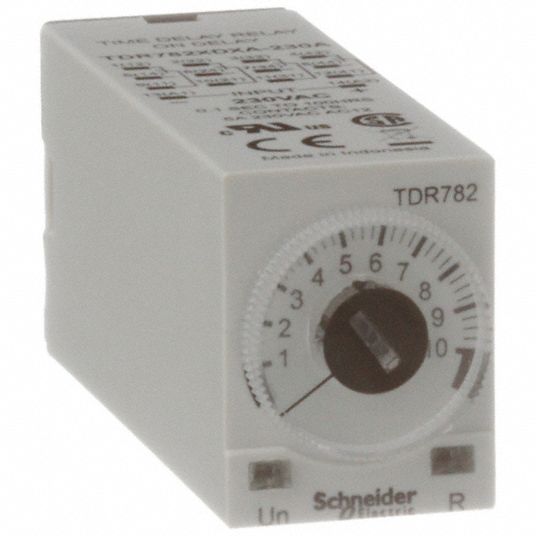 SCHNEIDER, Socket Mounted, 230V AC, Single Function Time Delay Relay