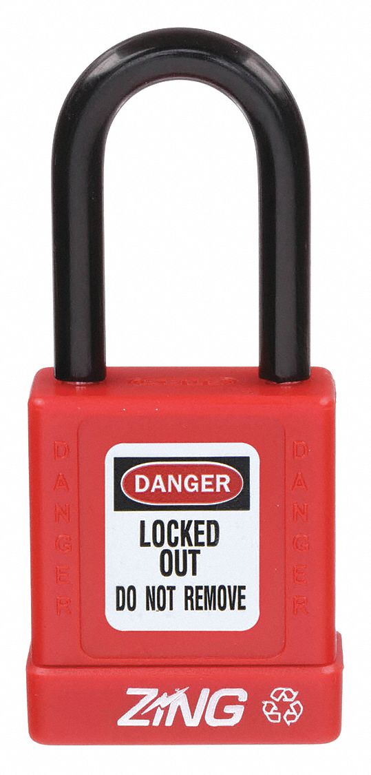 ZING, Keyed Different, Aluminum, Lockout Padlock - 6CXF7|7030