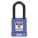 LOCKOUT PADLOCK, KEYED DIFFERENT, ALUMINUM, STANDARD BODY, STEEL, BLUE, 1 PK