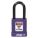 LOCKOUT PADLOCK, KEYED DIFFERENT, ALUMINUM, STANDARD BODY, STEEL, PURPLE, 1 PK