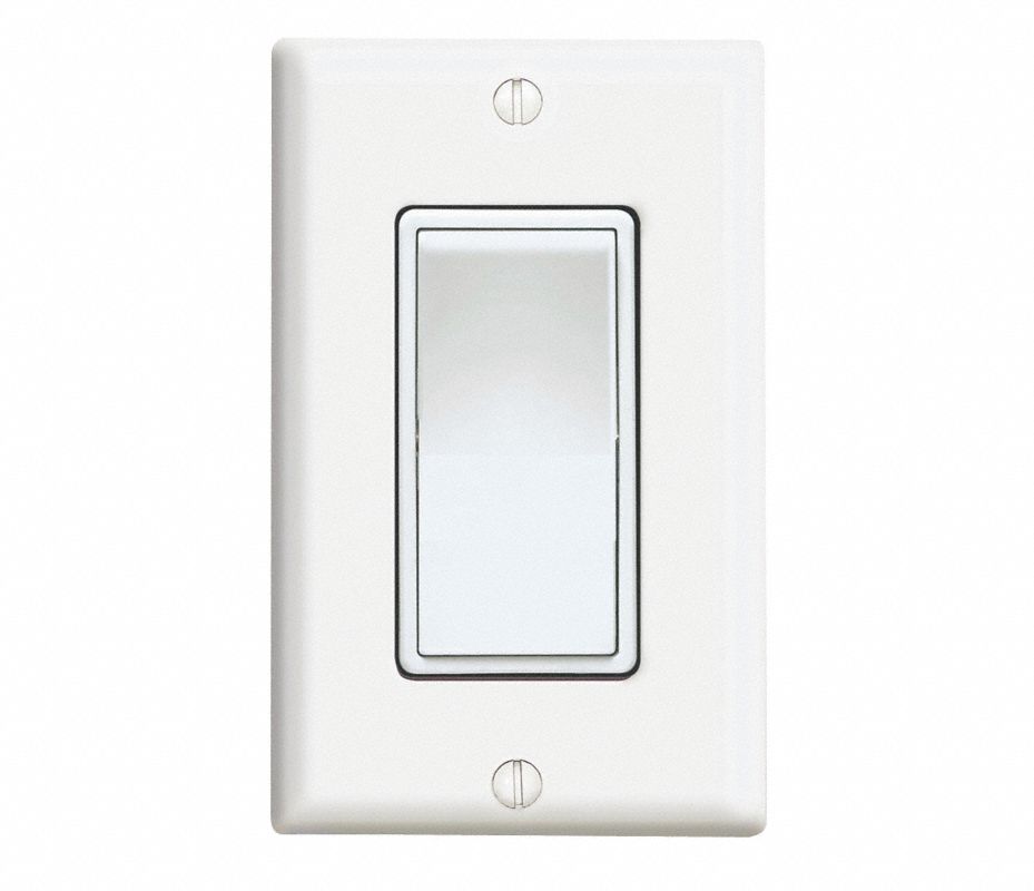 LEVITON Interruptor de Pared , Amperes CA 15 , Tipo de Interruptor: 1 Vía ,  Estilo: Decora - Interruptores de Pared - 6CWM1