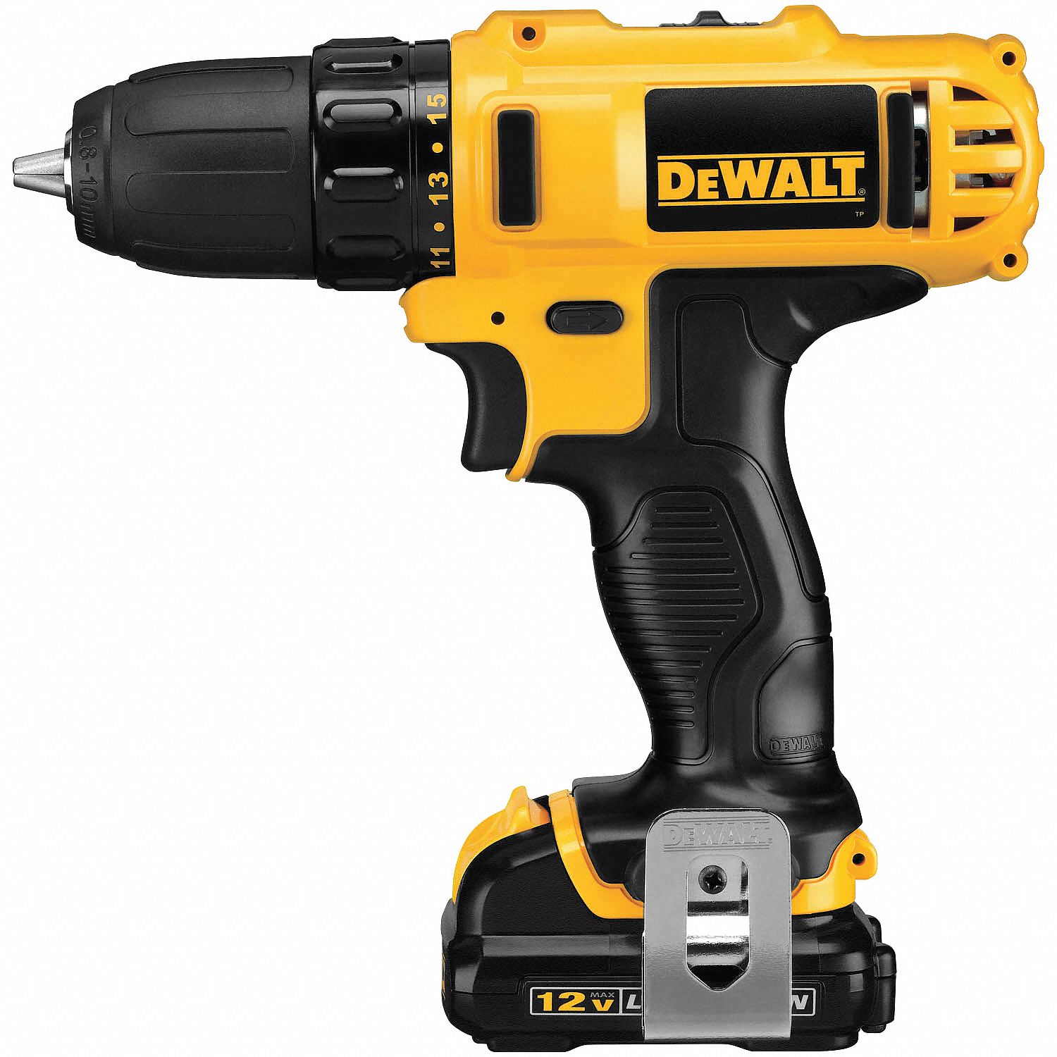 DEWALT Kit de Taladro Inalámbrico con Voltaje de 12.0, Mandril de ...