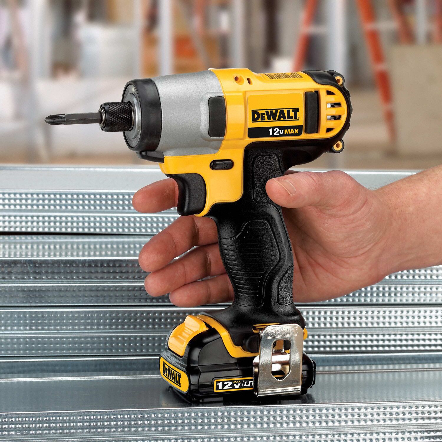 DEWALT Cordless, Impact Driver, 1/4 in Hex, 12V DC, 950 inlb Max