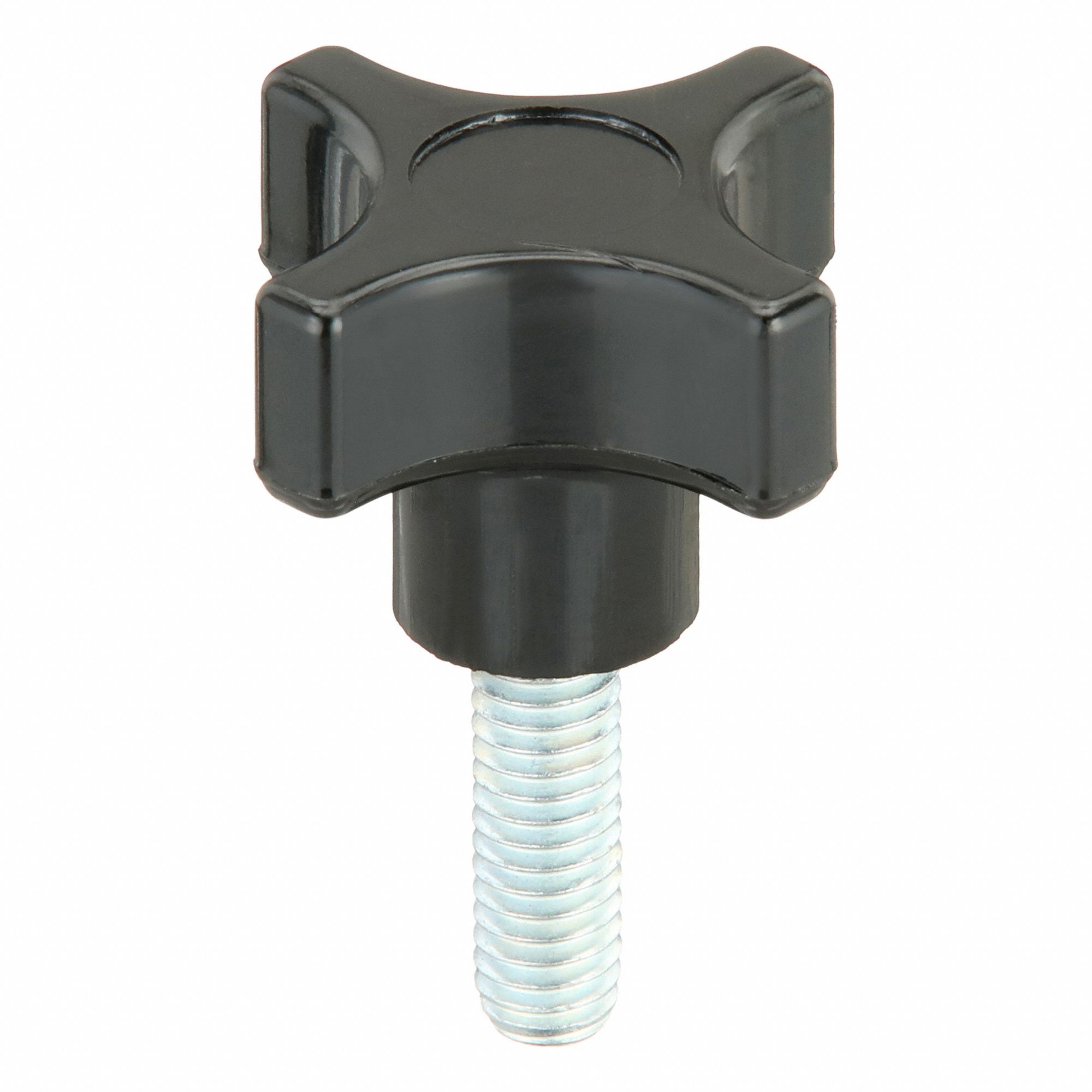 Hand Knob: 4 Point, Thermoset, 5/16"-18 Thread, 1.5 in Dia
