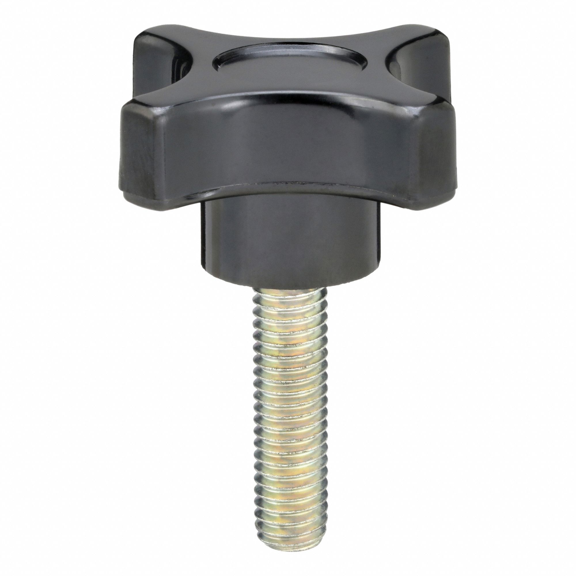 Hand Knob: 4 Point, Thermoset, 3/8"-16 Thread, 2 in Dia