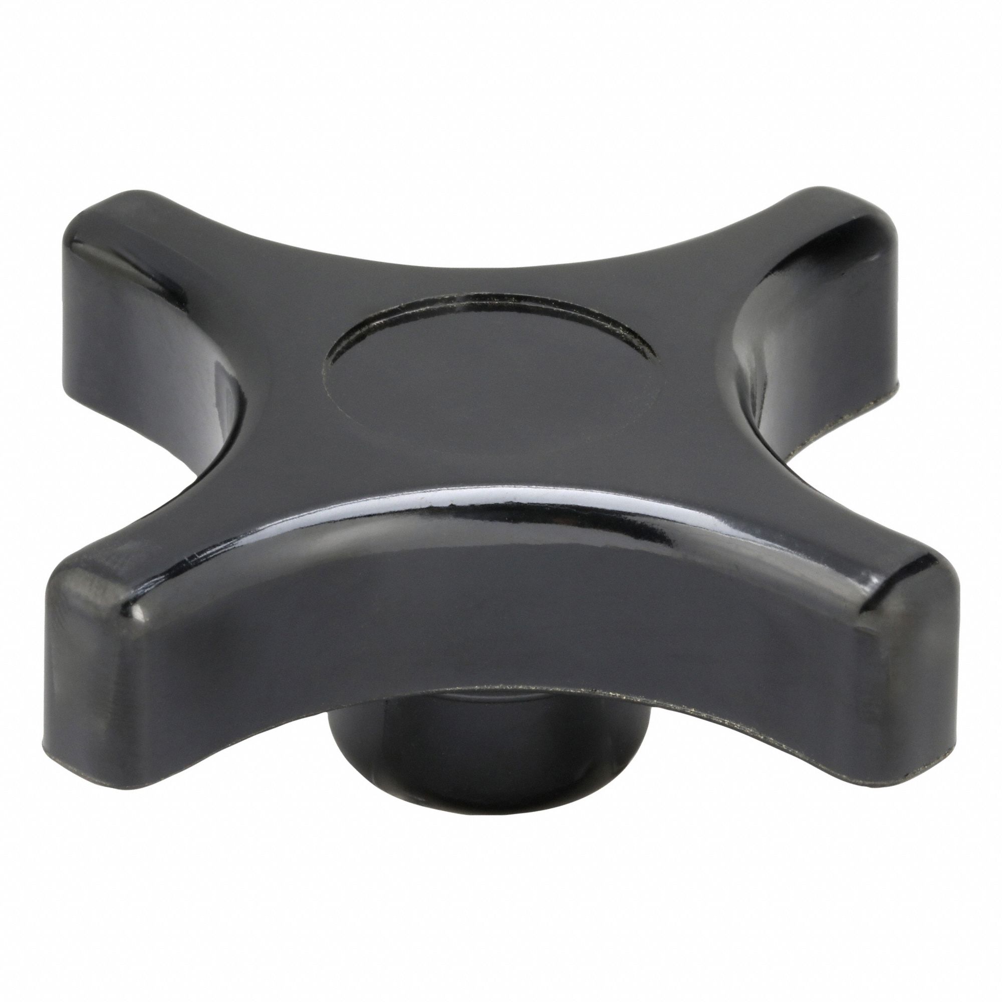 Hand Knob: 4 Point, Thermoset, 3/8"-16 Thread, 3 in Dia