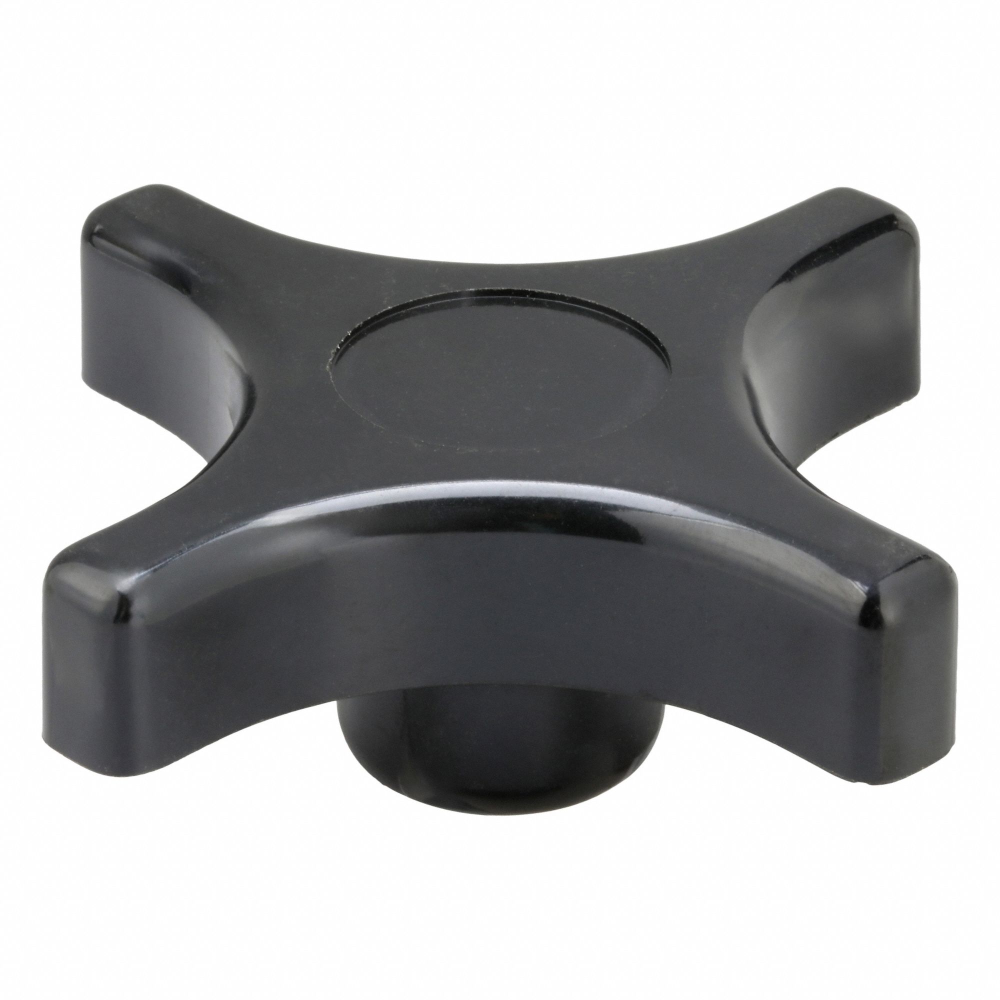 Hand Knob: 4 Point, Thermoset, 1/2"-13 Thread, 3 in Dia