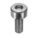 SOCKET HEAD CAP SCREW, M3-0.5 THREAD, 8MM L, STD, PLAIN, 316 STAINLESS STEEL, SOCKET, 50 PK