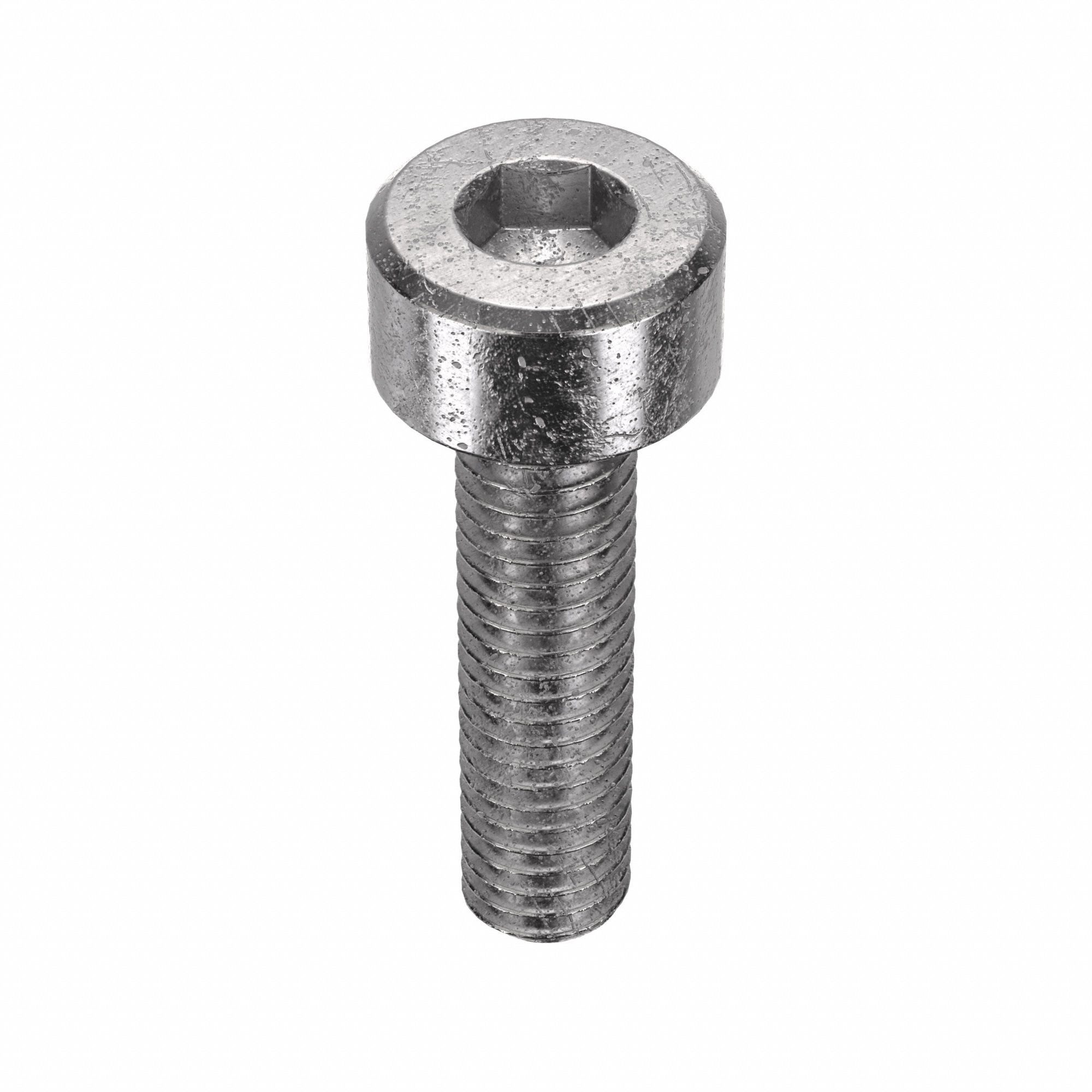 SOCKET HEAD CAP SCREW, M3-0.5 THREAD, 12MM L, STD, PLAIN, 316 STAINLESS STEEL, SOCKET, 50 PK