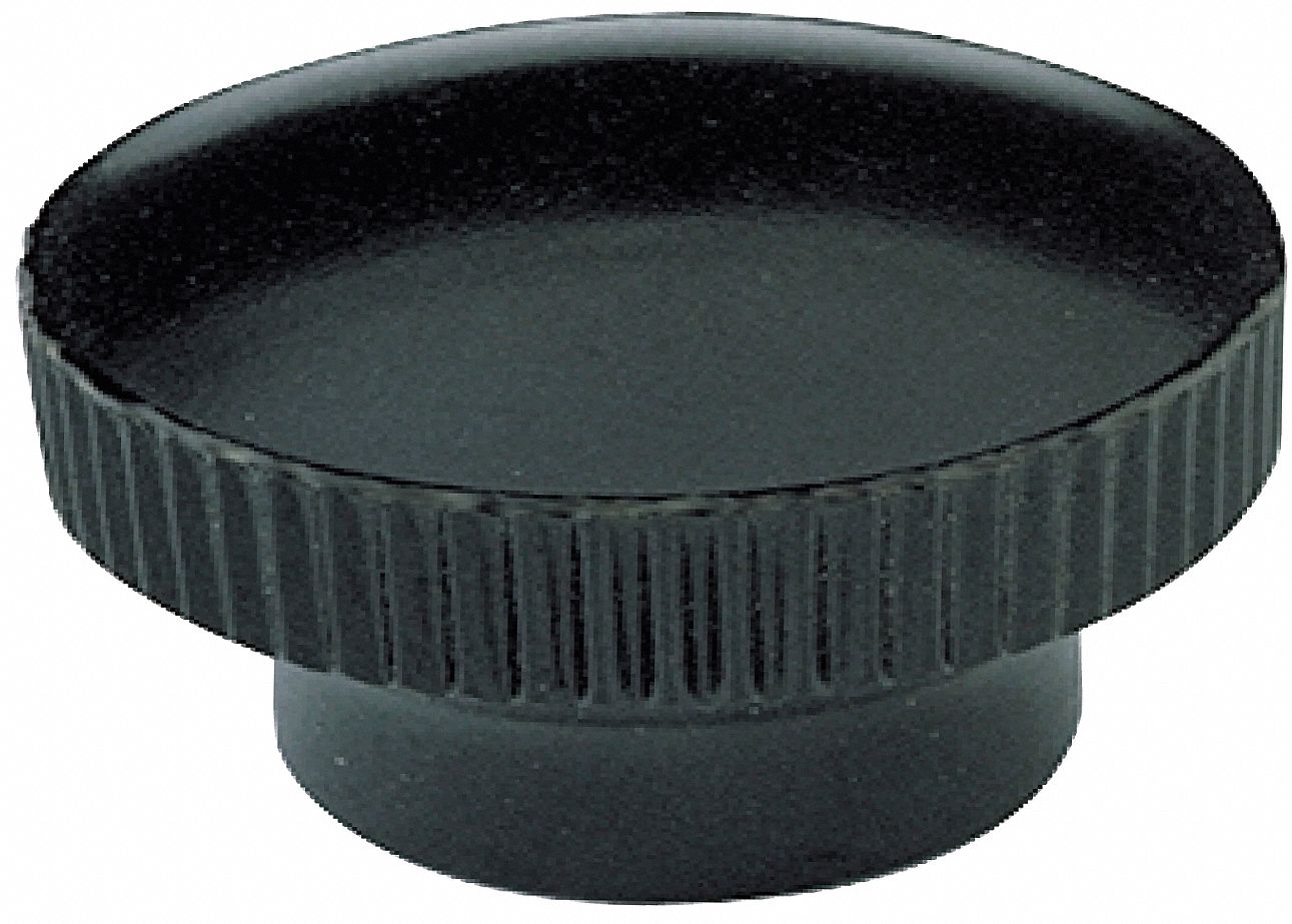 DAVIES Hand Knob Round, Thermoset, Threaded Insert, 1032 Thread Size, 3/4 in Handle Dia