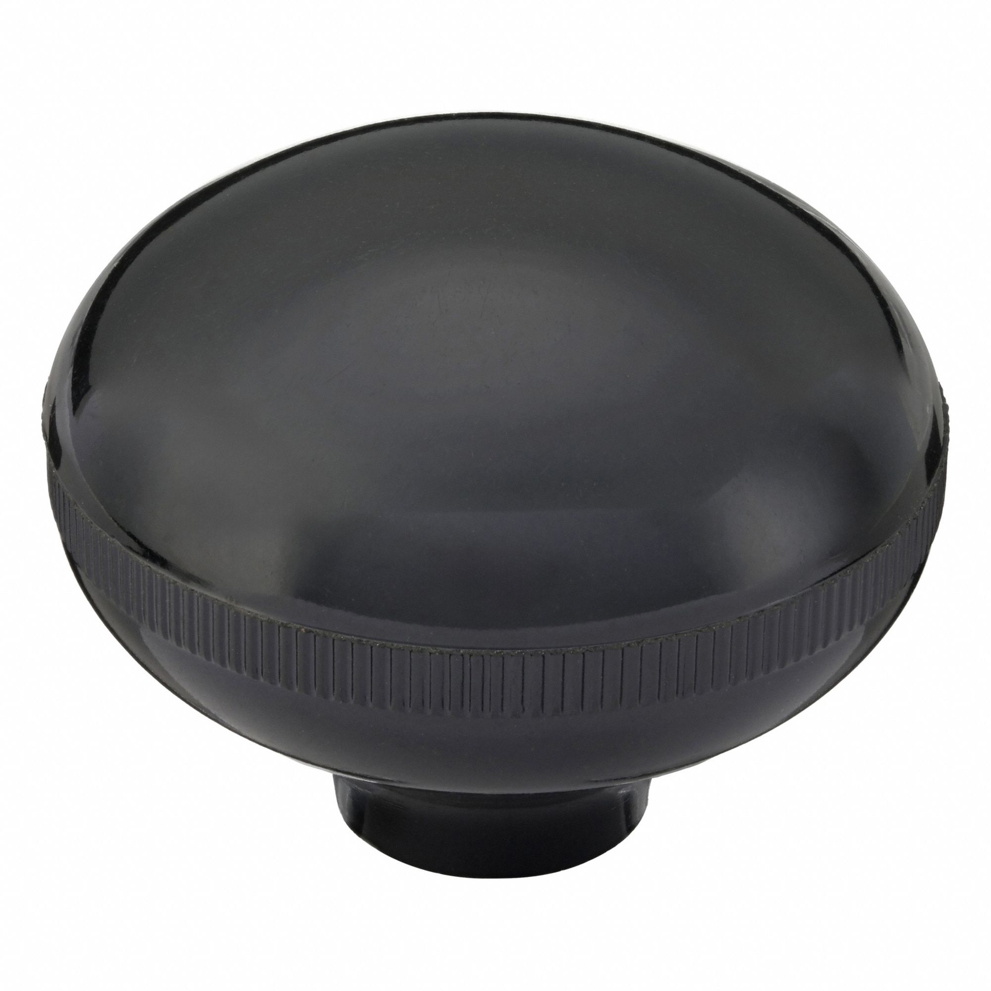 Hand Knob: Ball, Thermoset, 3/8"-24 Thread, 10 mm Thread Lg, 2 in Dia
