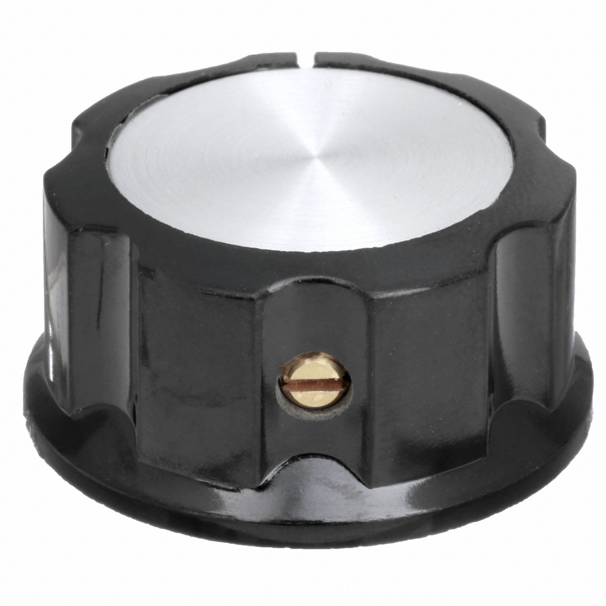 DAVIES Hand Knob, Unthreaded Bushing, Handle Type Round, Brass