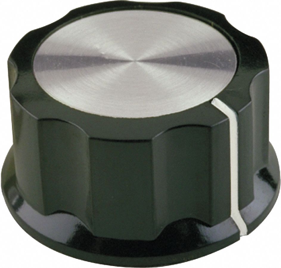 DAVIES Hand Knob, Unthreaded Bushing, Handle Type Round, Brass