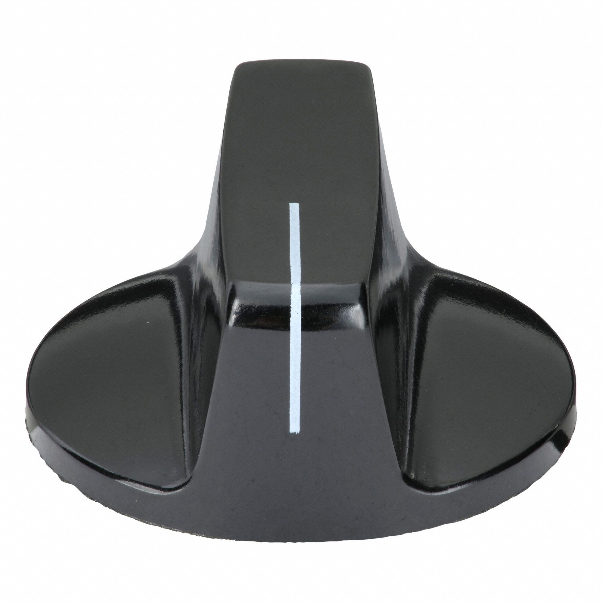 Hand Knob: Pointer, Thermoset, 1.125 in Dia, 0.56 in Ht