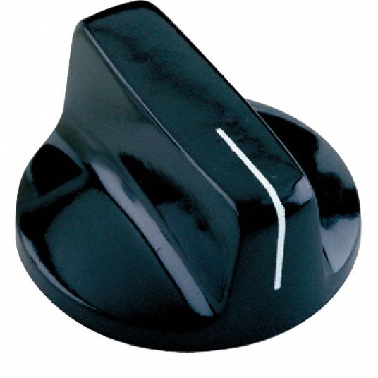 DAVIES Hand Knob Pointed, Thermoset, Unthreaded Molded Hole, 1/4 in