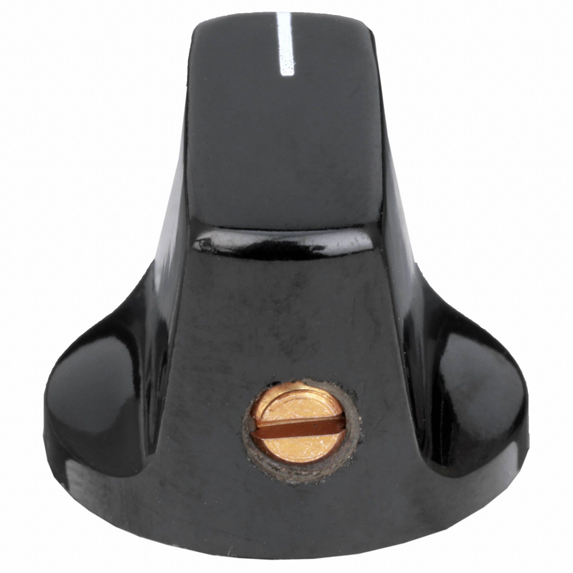 DAVIES Hand Knob Pointed, Thermoset, Unthreaded Molded Hole, 1/4 in