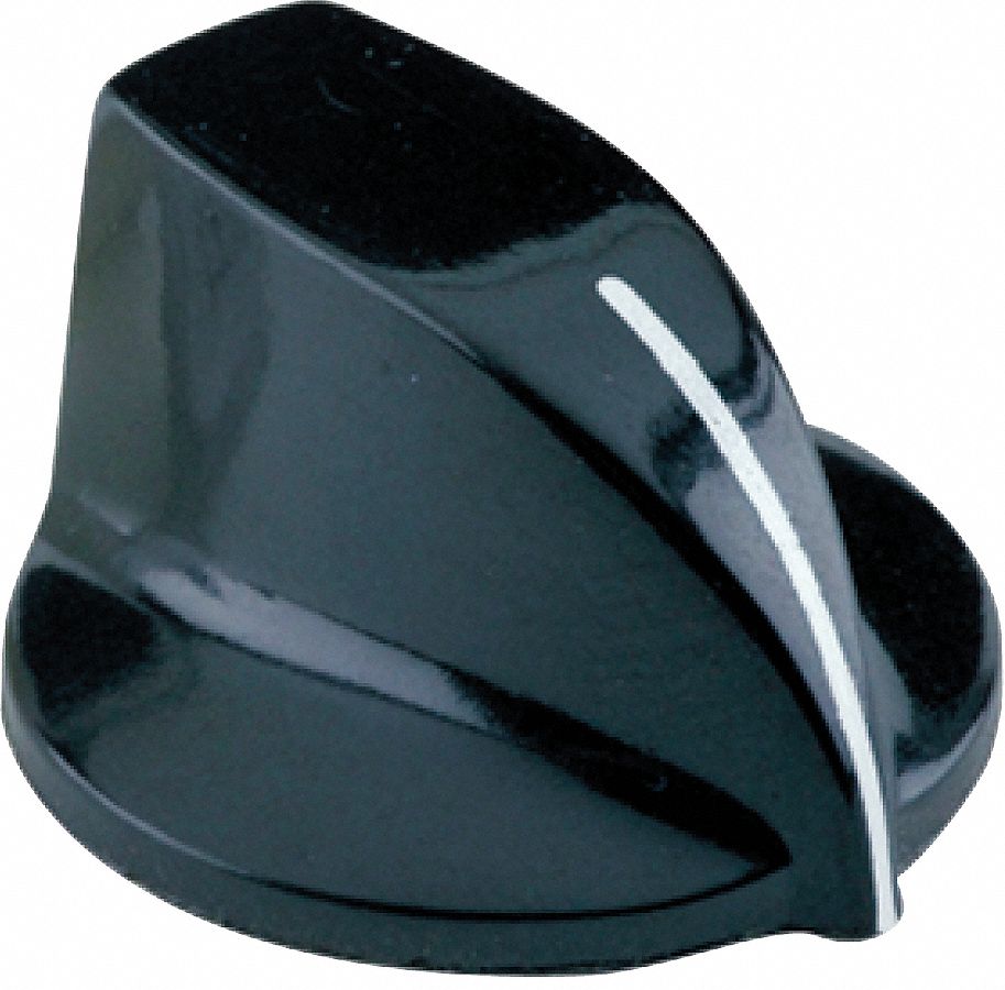 DAVIES Hand Knob, Unthreaded Molded Hole, Handle Type Pointed