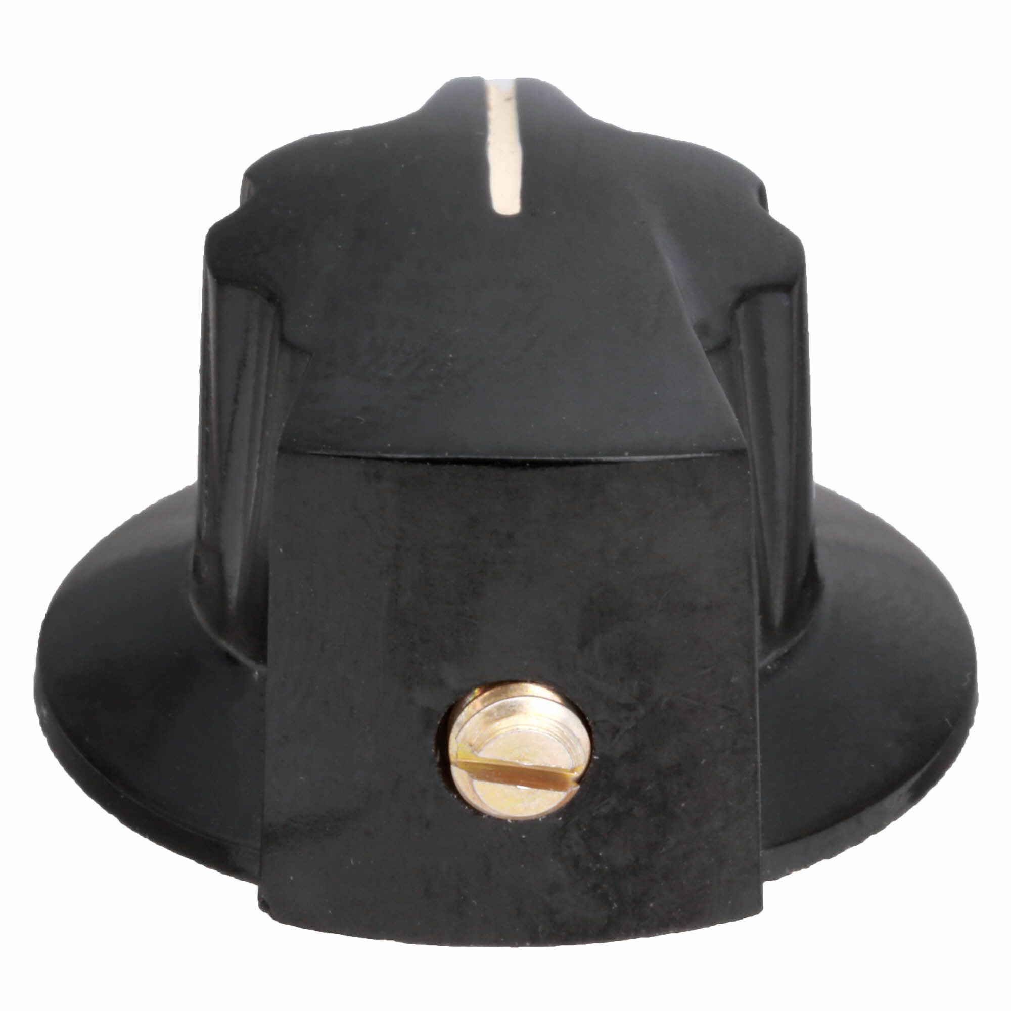 DAVIES Hand Knob Pointed, Brass/Thermoset, Unthreaded Bushing, 1/4 in