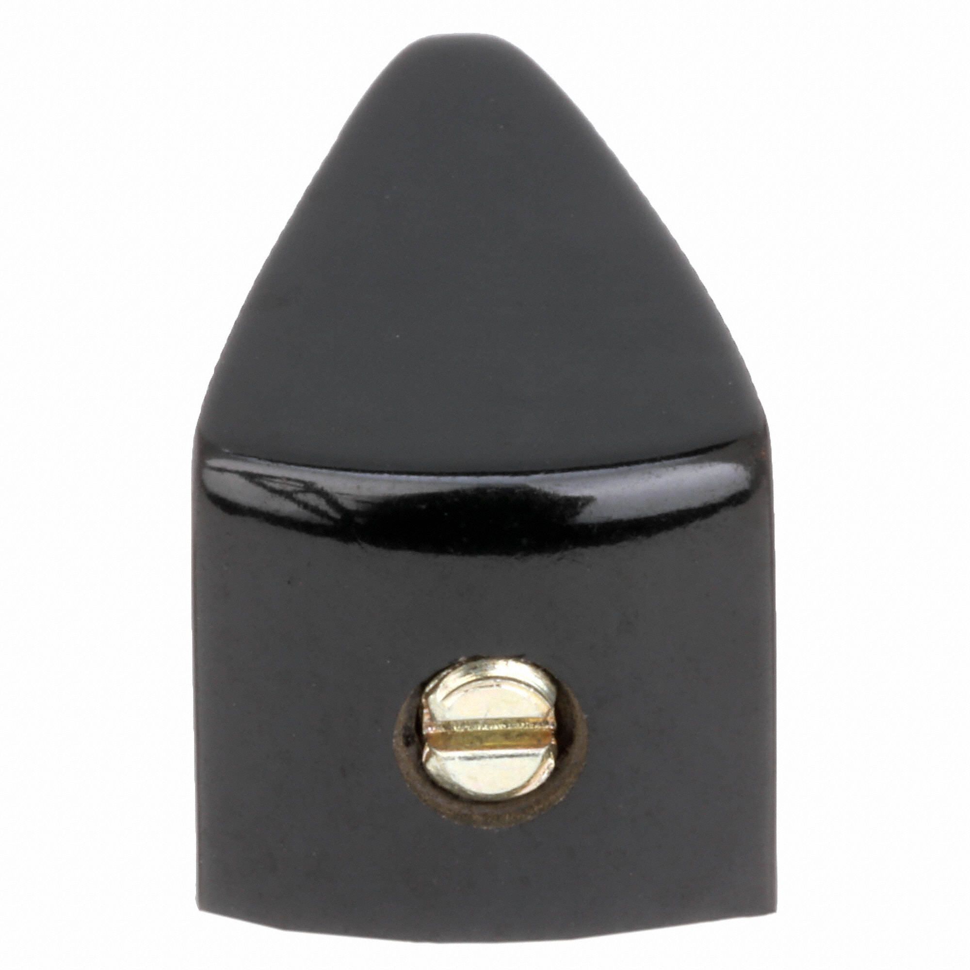 DAVIES Hand Knob Pointed, Thermoset, Unthreaded Molded Hole, 1/4 in