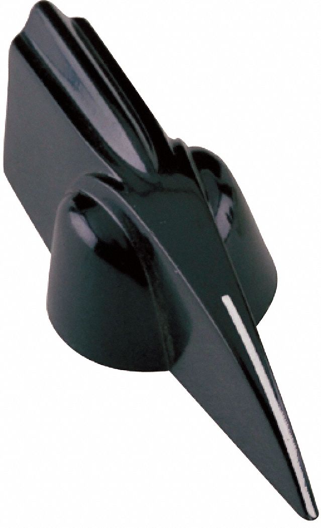 DAVIES Hand Knob Pointed, Thermoset, Unthreaded Molded Hole, 1/4 in