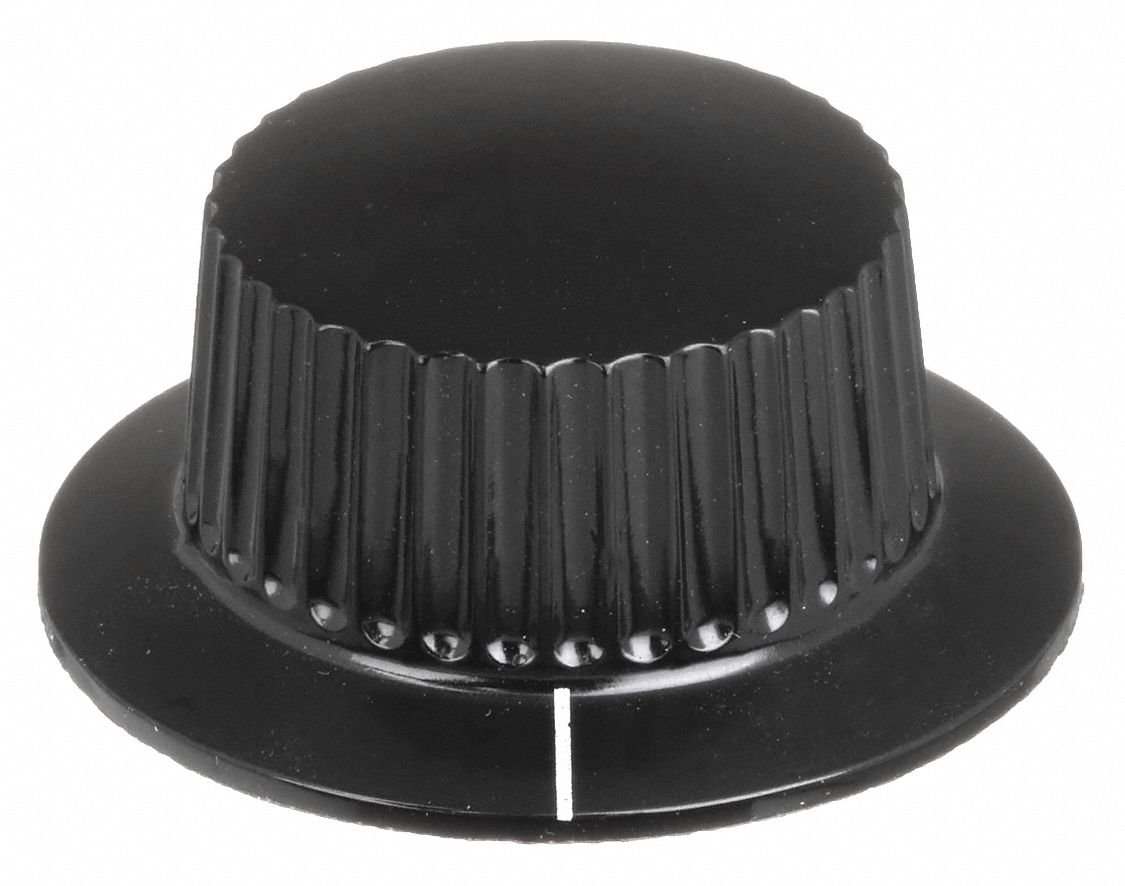 Hand Knob: Skirted, Thermoset, 1.5 in Dia, 0.69 in Ht