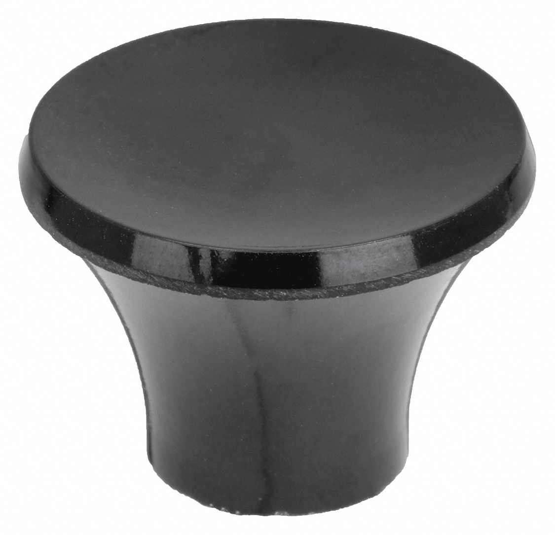 Hand Knob: Pull, Thermoset, #10-32 Thread, 40 mm Thread Lg, 0.81 in Dia