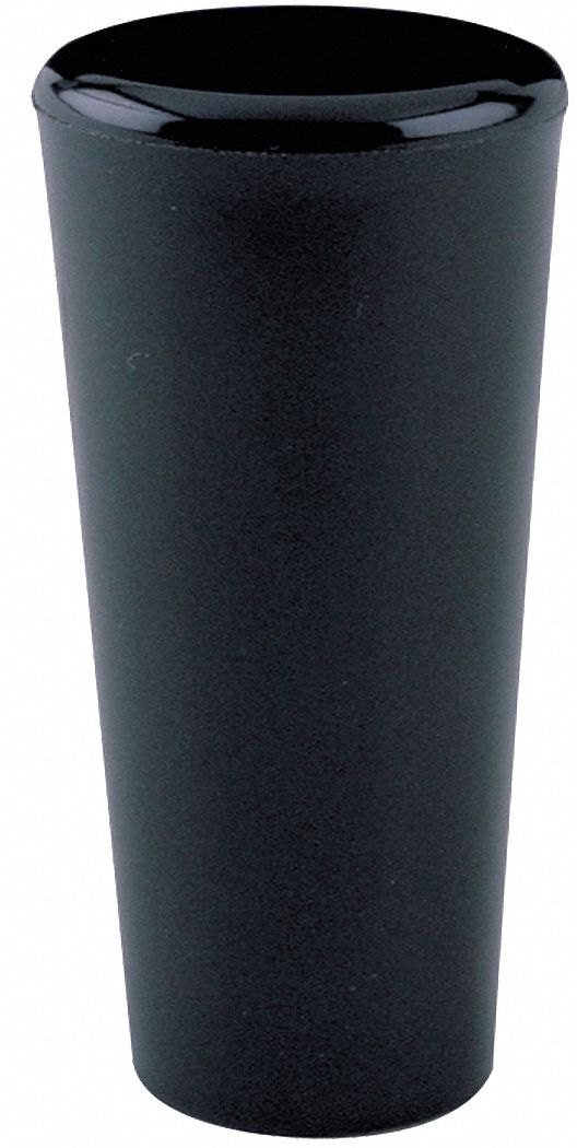 Hand Knob: Tapered, Thermoset, 1/4"-20, 40 mm Thread Lg, 0.75 in Dia