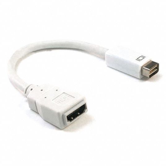 høj hvis du kan selvfølgelig MONOPRICE, HDMI/Mini DVI, 5 1/2 in Cable Lg, Cable Adapter - 6CZD4|4852 -  Grainger