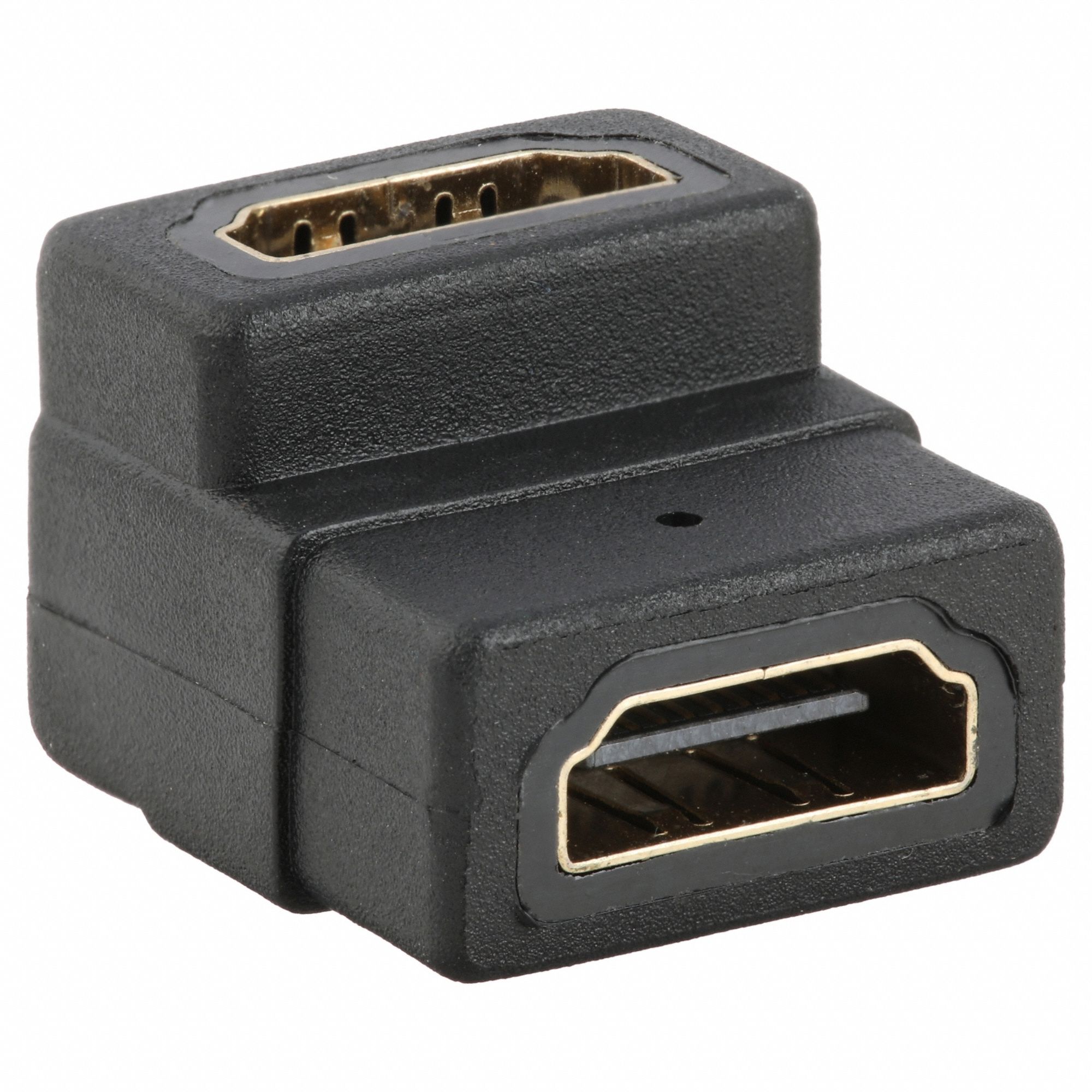 CABLE COUPLER,HDMI,BLACK,90 DEG