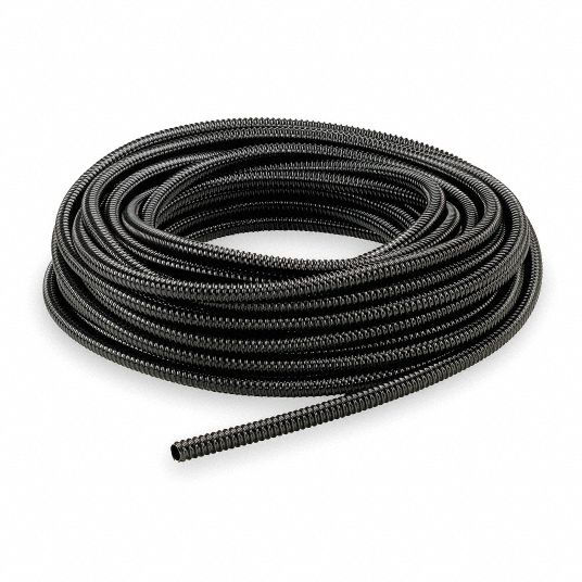 Hubbell Wiring Device Kellems B Series Flexible Nonmetallic Liquid Tight Conduit 1 2 In X 100 Ft 2 In Bend Black 6d0 B50 Grainger