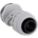 LIQUID-TIGHT CONDUIT FITTING, NYLON, ¾ IN TRADE SIZE, INSULATED, GREY