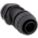 LIQUID-TIGHT CONDUIT FITTING, NYLON, ¾ IN TRADE SIZE, INSULATED, BLACK