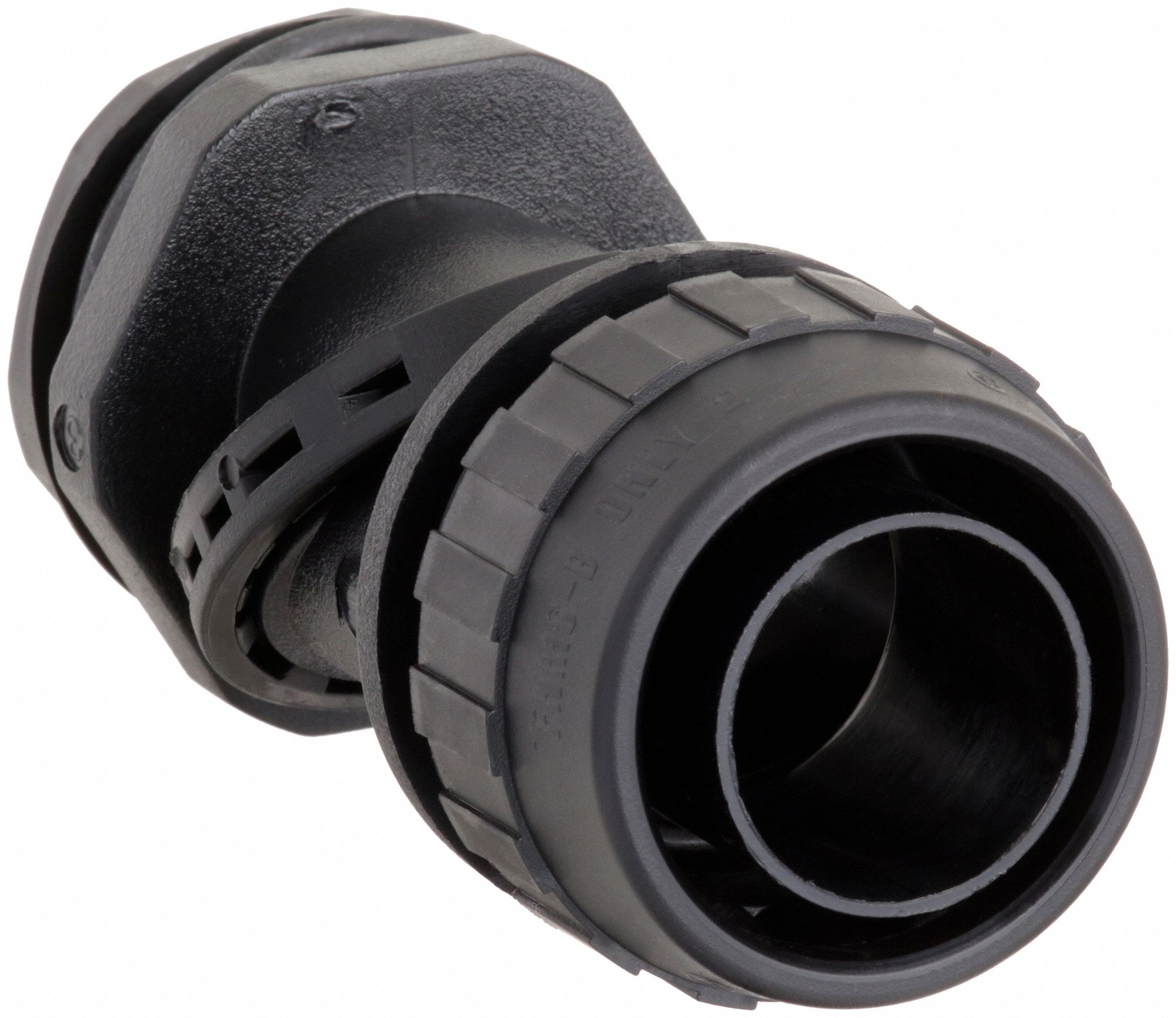 LIQUID-TIGHT CONDUIT FITTING, NYLON, 1 IN TRADE SIZE, INSULATED, BLACK