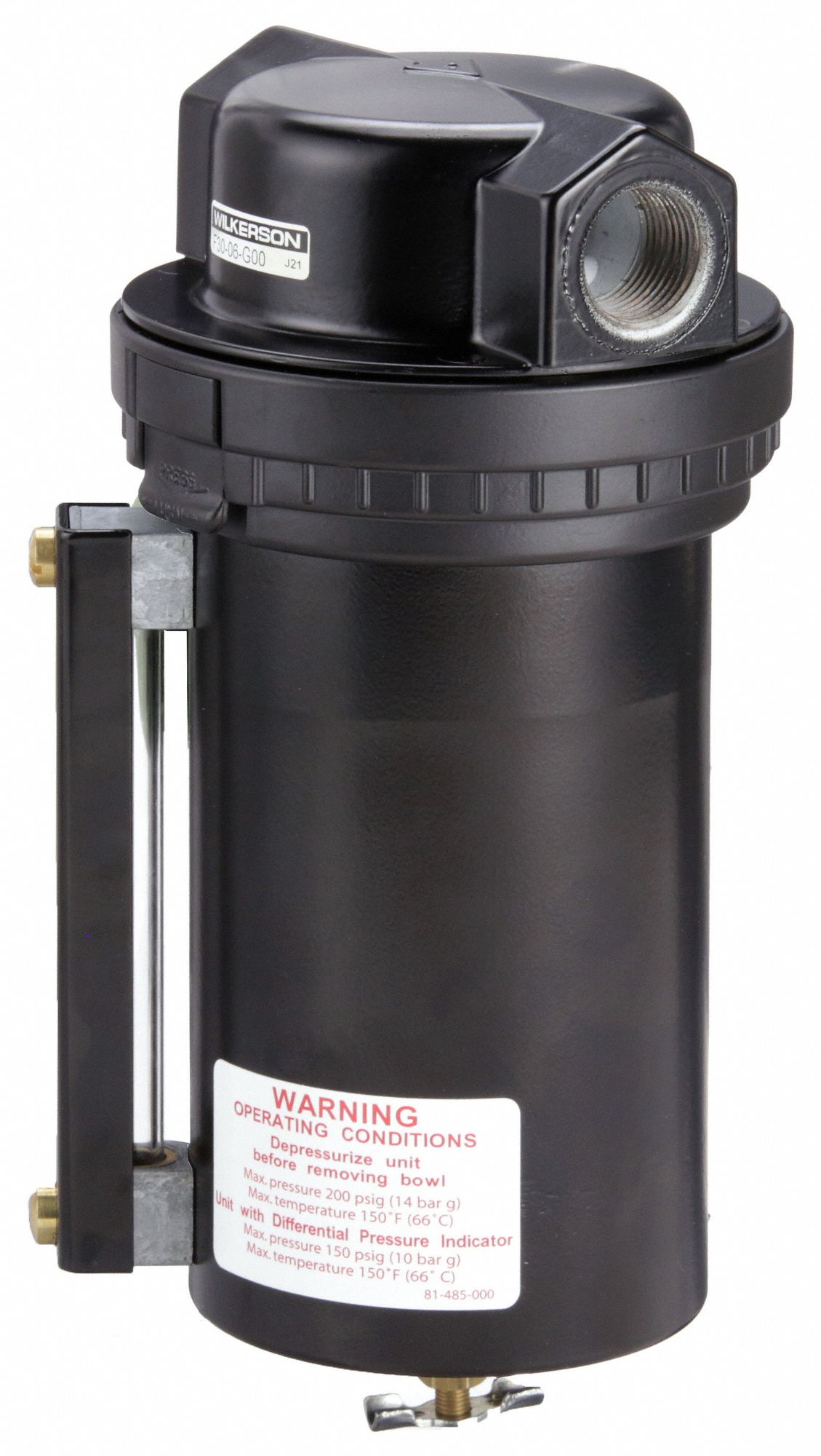 WILKERSON Compressed Air Filter Particulate, 3/4 in NPT, 5 micron, 316